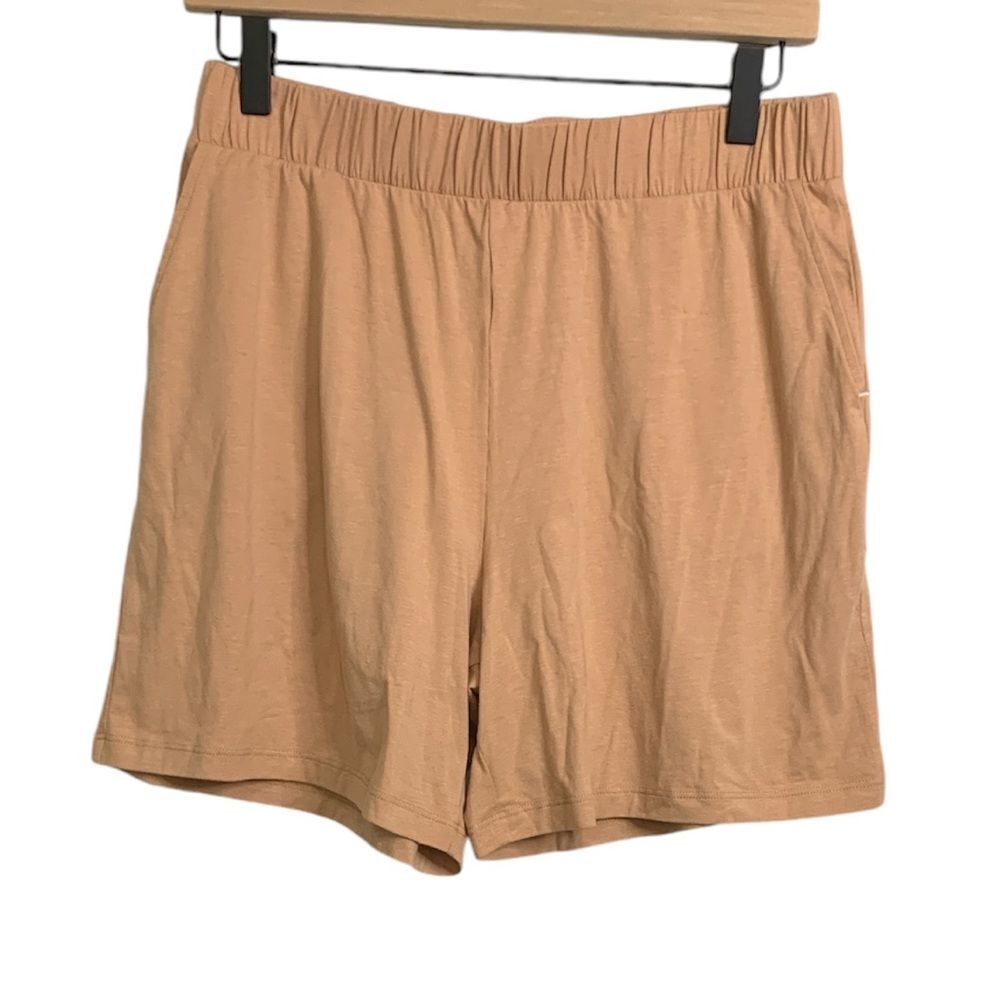 NWT SKIN WORLDWIDE LUXURY LOUNGEWEAR PIJAMA SHORT IN COCONUT ALMOND. Size 2 Med